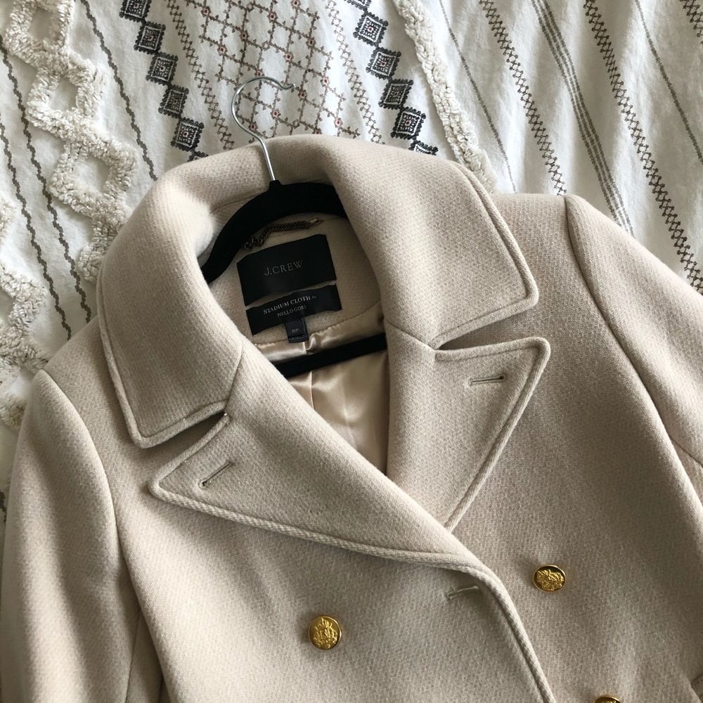 J Crew Stadium Cloth Wool Jacket